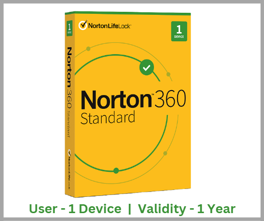 Norton 360 Standard Antivirus 1 User 1 Year